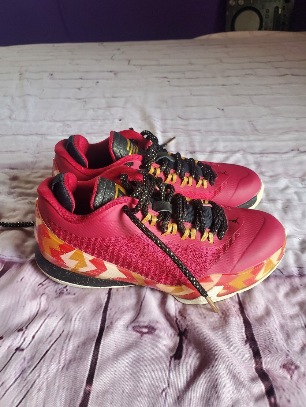 Nike Air Jordan CP3.VII Chris Paul GS Christmas Red Sneakers Youth Size 4.5